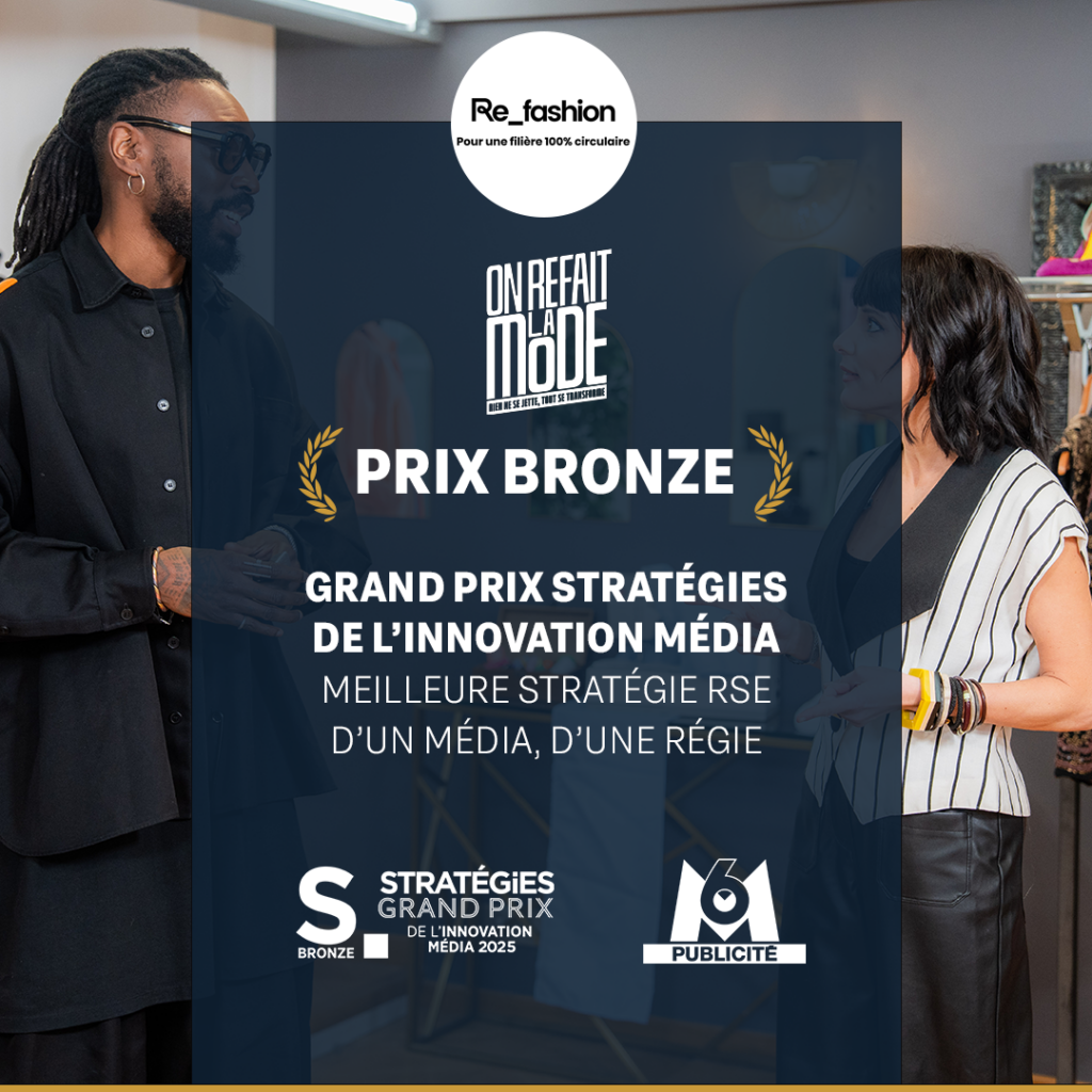 Visuel Grand Prix Stratégies de l'innovation Média - Prix Bronze pour Refashion