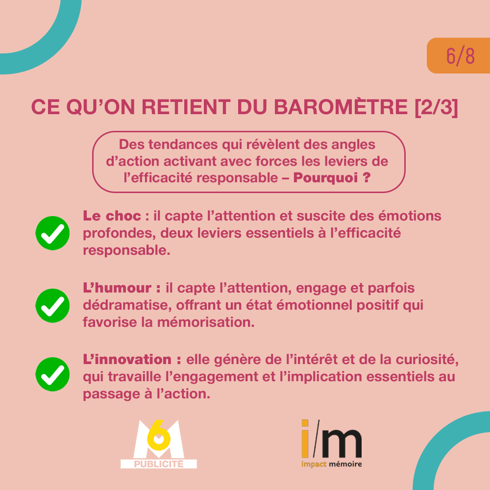 Image graphique sur la deuxième partie du baromètre sur les 3 choses qu'on en retient 